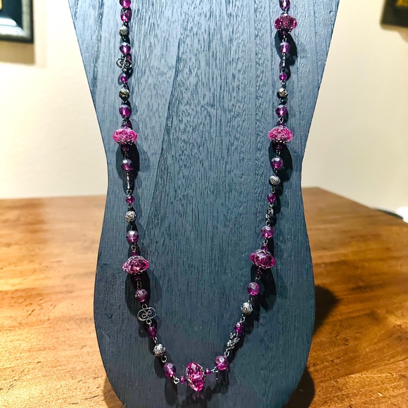 Sparkling Amethyst Crush Necklace – Playful, Bold & Beautiful! 💜 - Picture 2 of 3